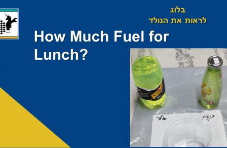 כמה “בנזין צריך לשתות” לארוחת צהריים כדי לשבוע?